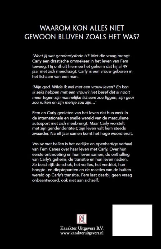 Vrouw met ballen achterkant