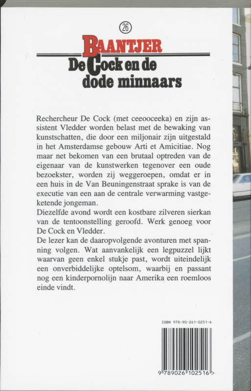 De Cock en de dode minnaars / Baantjer / 26 achterkant