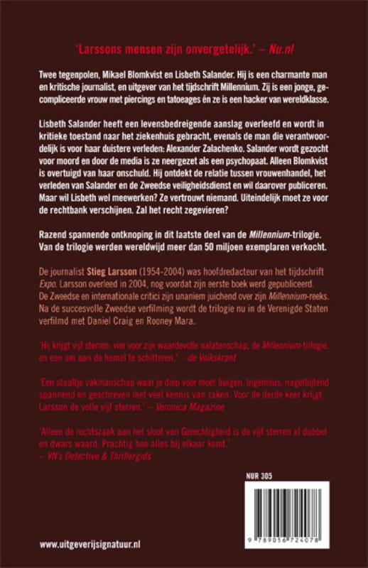 Gerechtigheid / Millennium / 3 achterkant