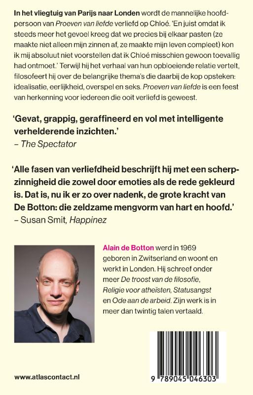 Proeven van liefde achterkant