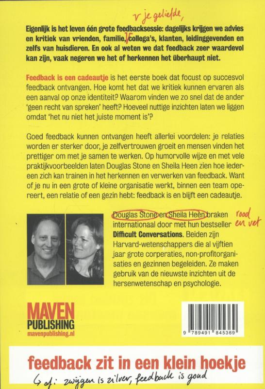 Feedback is een cadeautje achterkant
