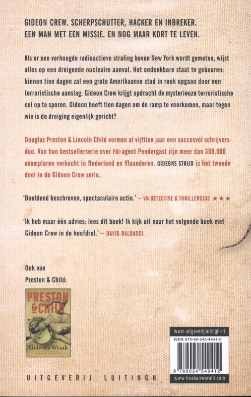 Gideons strijd / Gideon-reeks / 2 achterkant