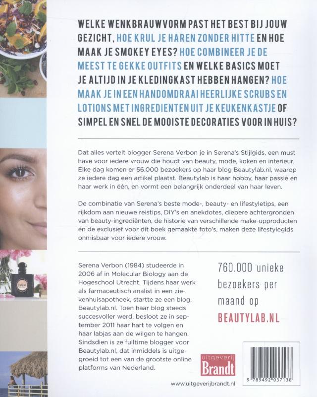 Serena's stijlgids achterkant