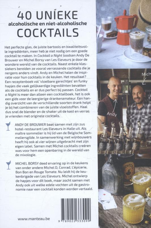 Cocktail a night achterkant