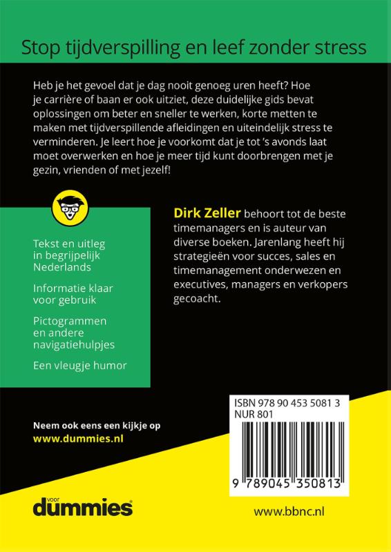 De kleine Timemanagement voor Dummies / Voor Dummies achterkant