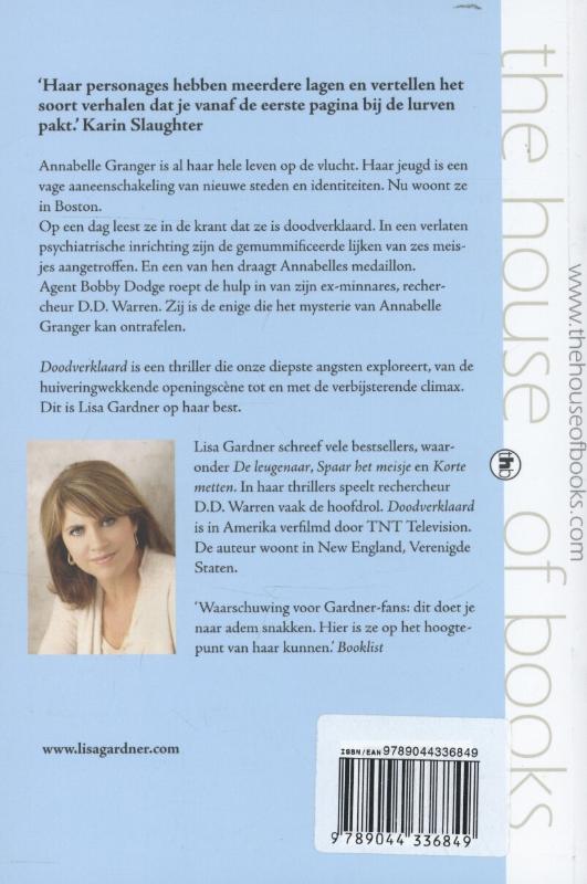 Doodverklaard achterkant