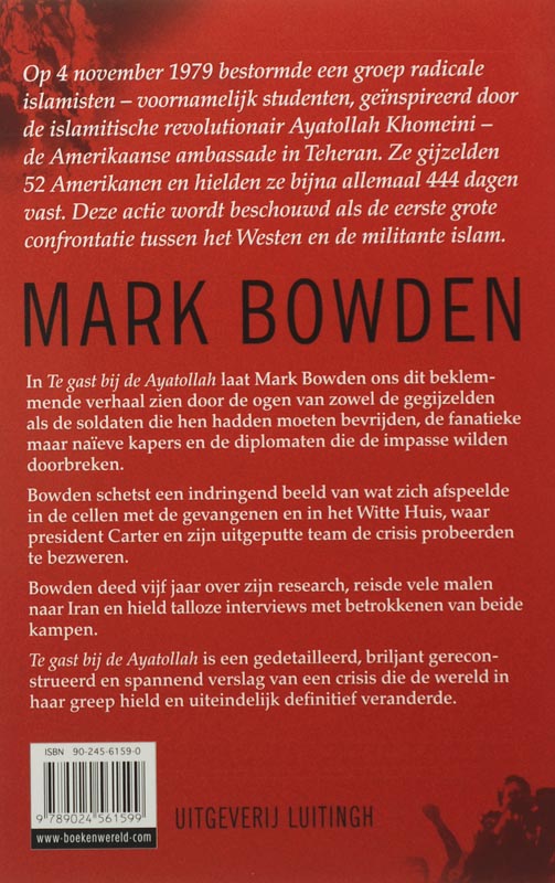 Te Gast Bij De Ayatollah achterkant