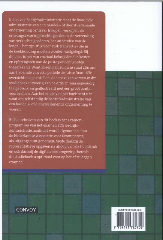 PDB Bedrijfsadministratie achterkant