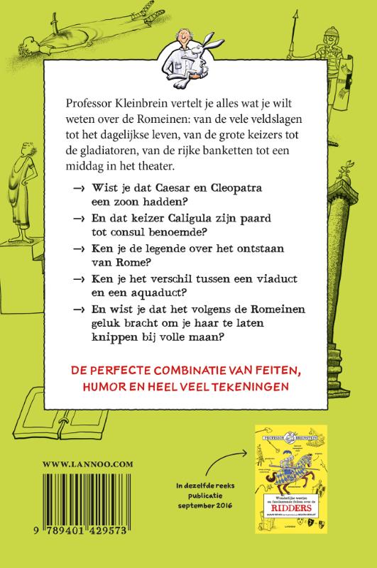 Romeinen / Professor Kleinbrein achterkant
