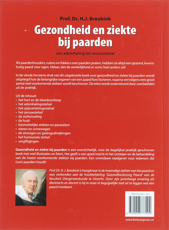 Gezondheid en ziekte bij paarden achterkant