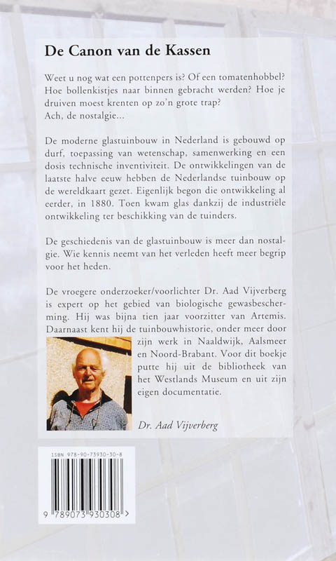 De Canon Van De Kassen achterkant