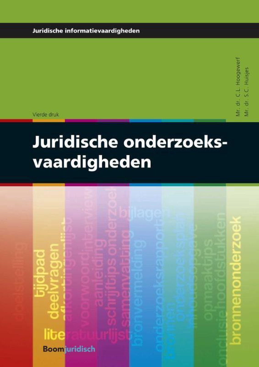 Juridische onderzoeksvaardigheden / Juridische informatievaardigheden