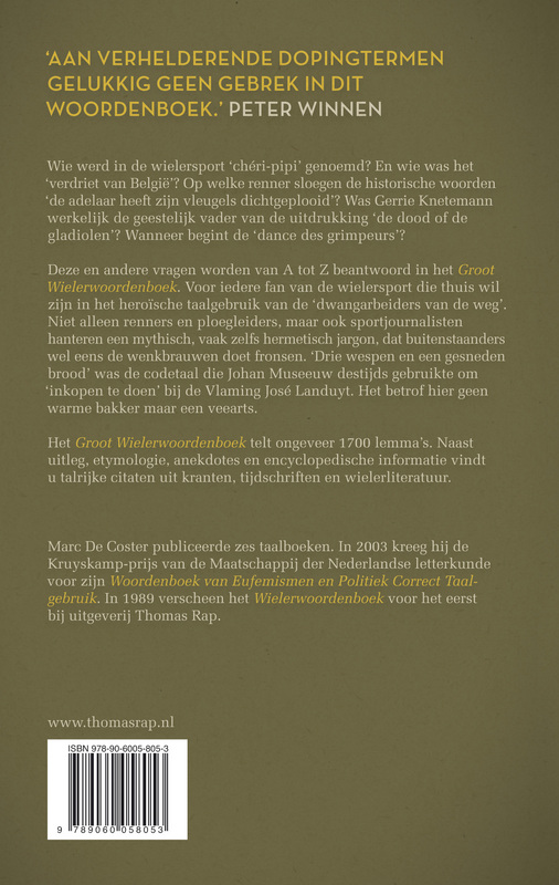 Groot Wielerwoordenboek achterkant