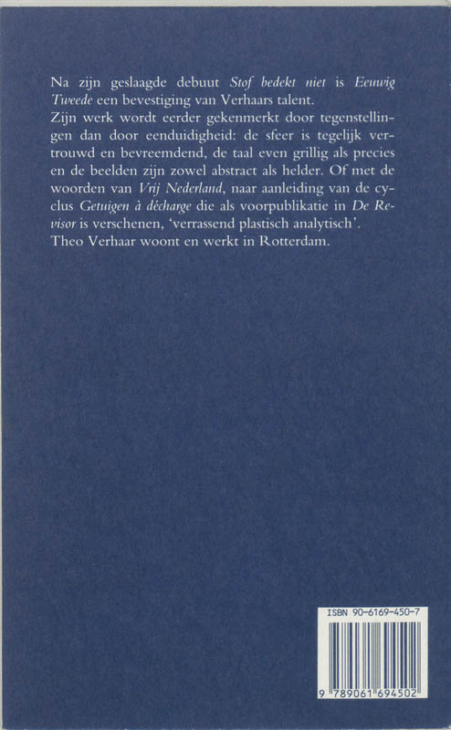 Eeuwig tweede achterkant