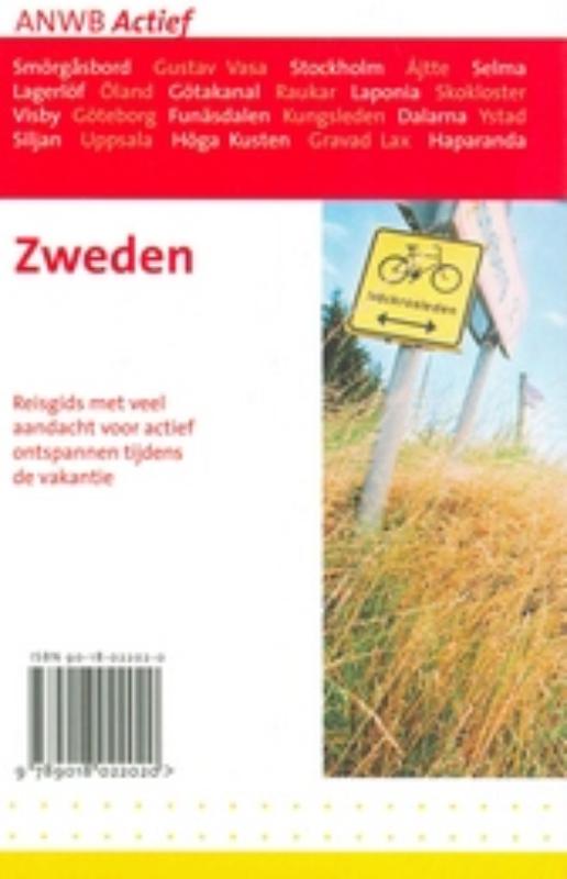 Zweden / ANWB actief & anders achterkant