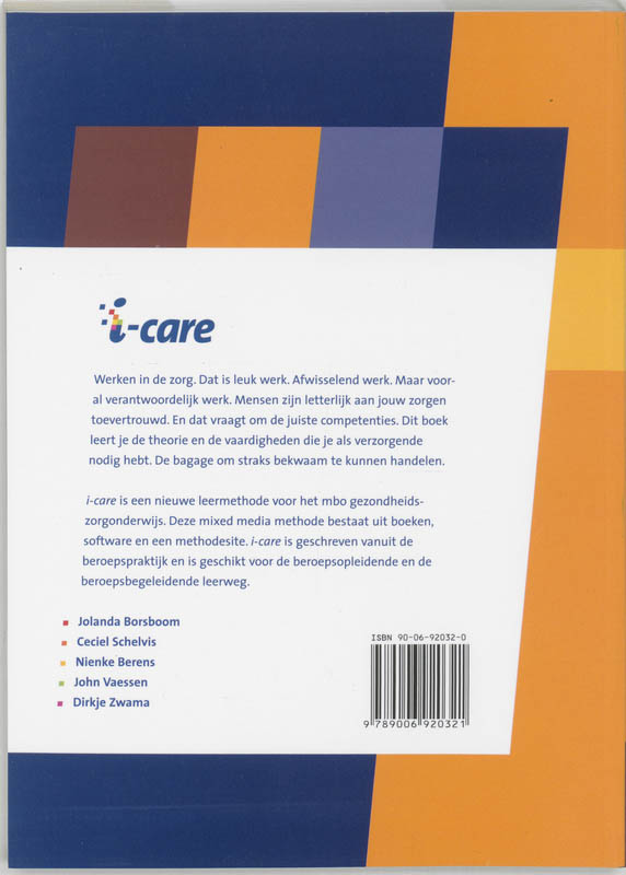 I-Care / 304 Verplegende Elementen Ig achterkant