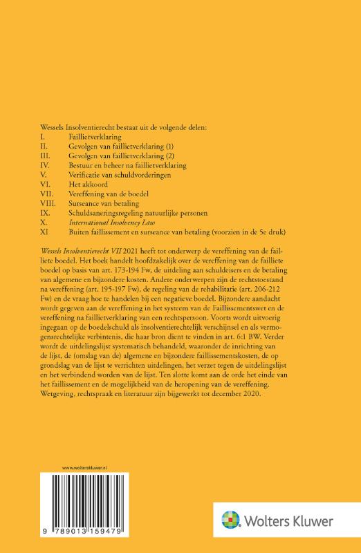 Vereffening van de boedel achterkant