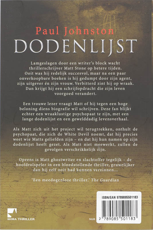 Dodenlijst achterkant