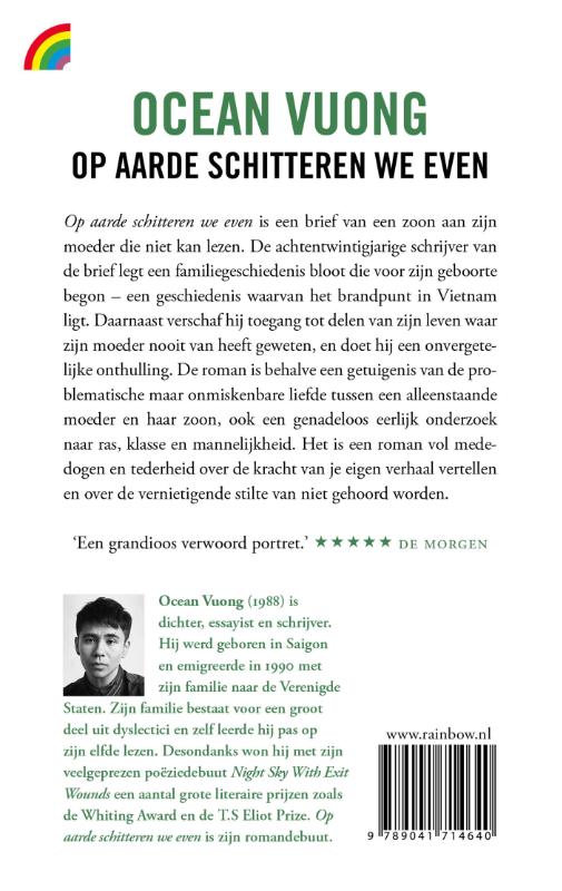 Op aarde schitteren we even achterkant