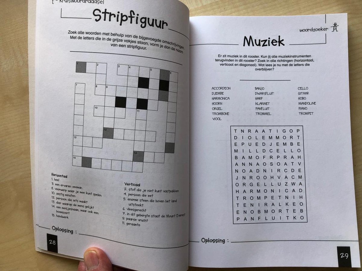 Puzzelfestival: woordzoekers, kruiswoordraadsels, woordraadsels