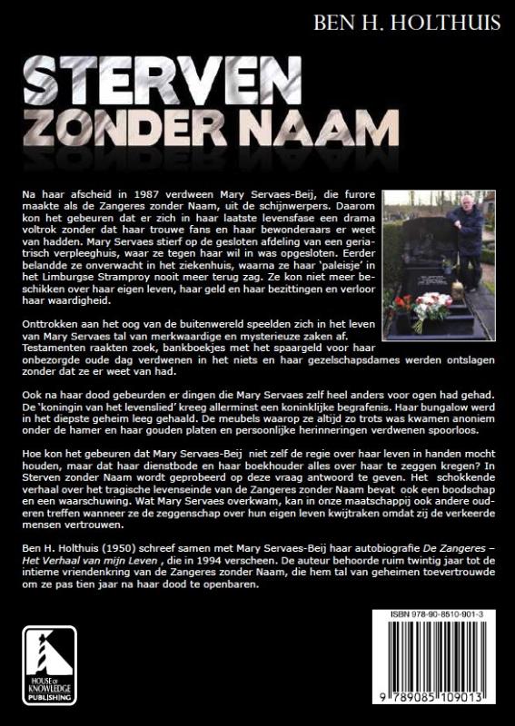 Sterven Zonder Naam achterkant