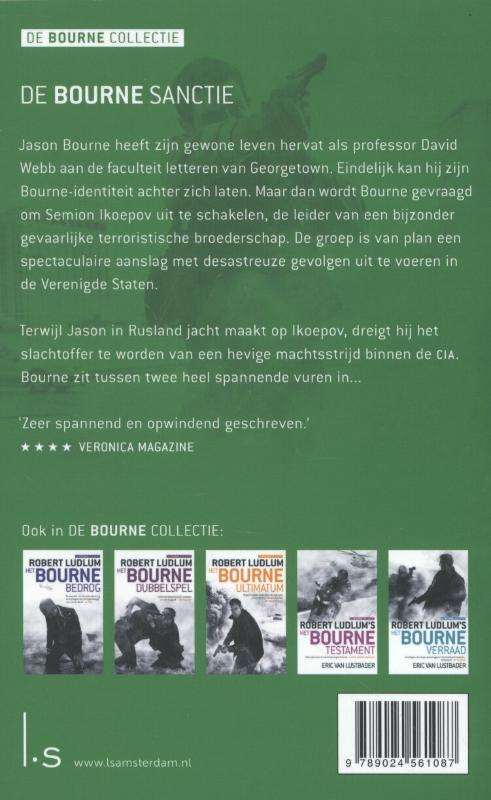 De Bourne sanctie / De Bourne collectie / 6 achterkant