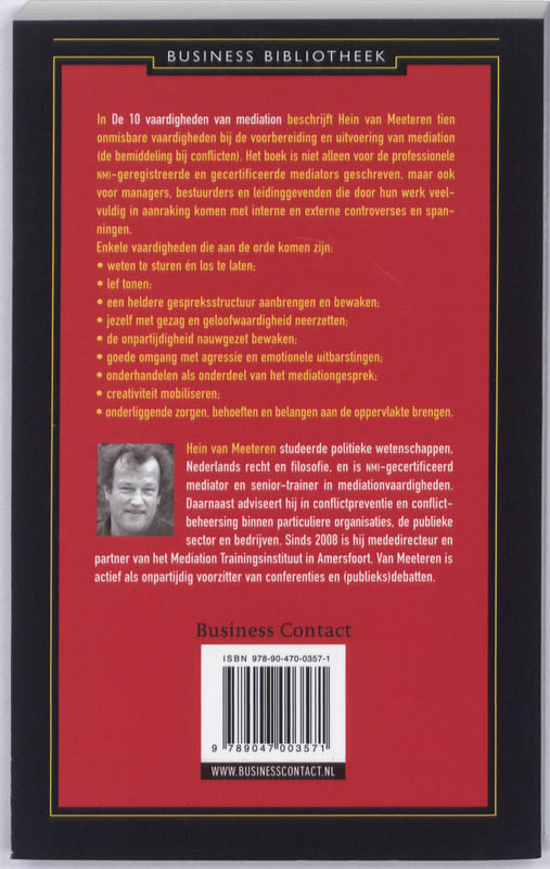 De 10 vaardigheden van mediation achterkant