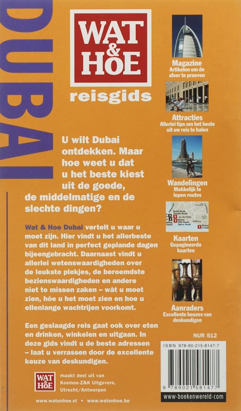 Dubai / Wat & Hoe reisgids achterkant