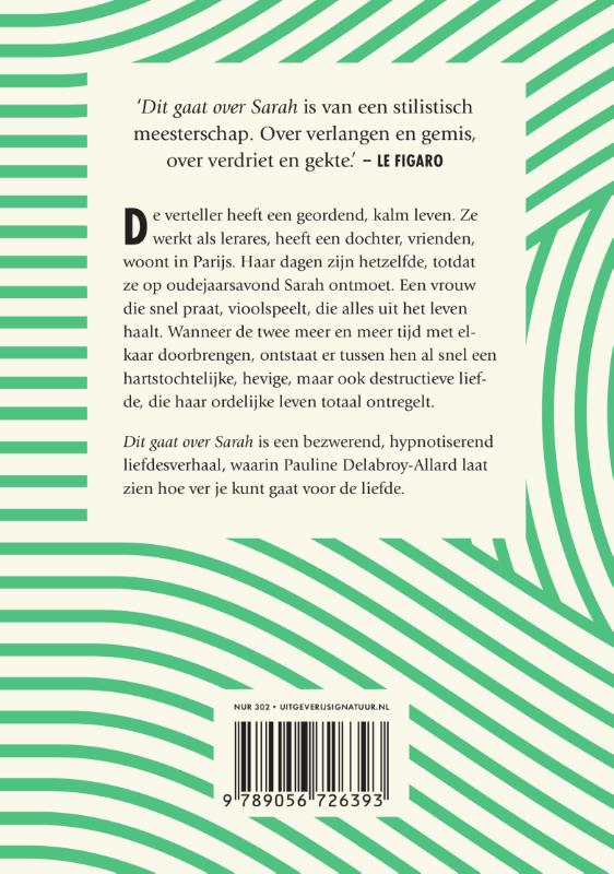 Dit gaat over Sarah achterkant