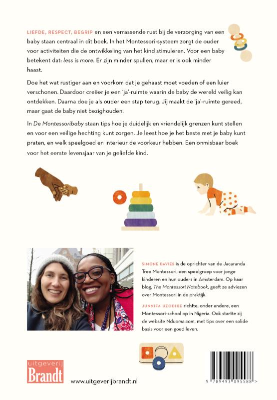 De montessori-baby achterkant