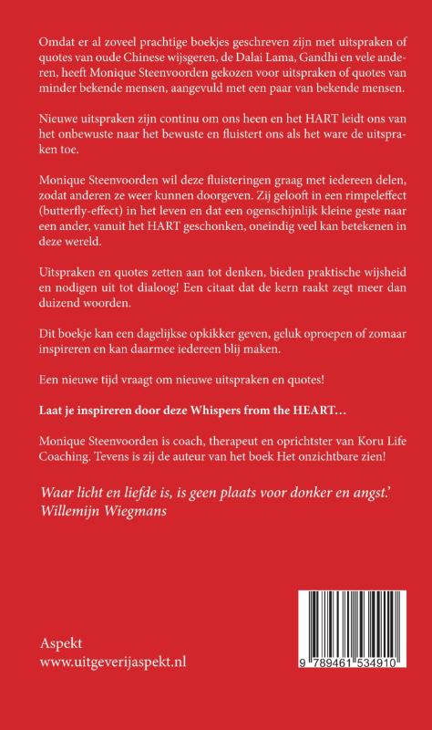 Whispers from the heart achterkant