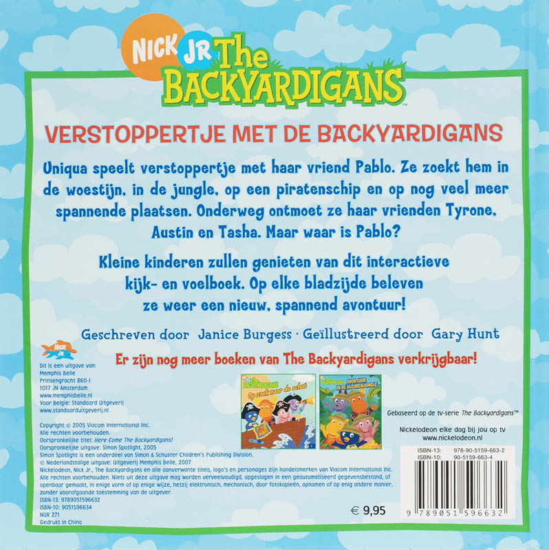 The Backyardigans / Verstoppertje met de backyardigans / The Backyardigans achterkant