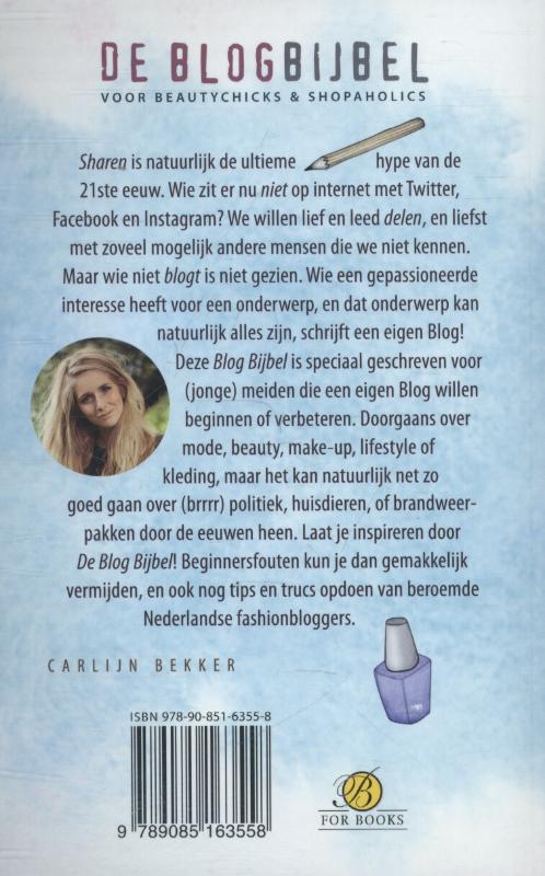 De blog bijbel achterkant