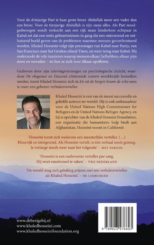 En uit de bergen kwam de echo achterkant