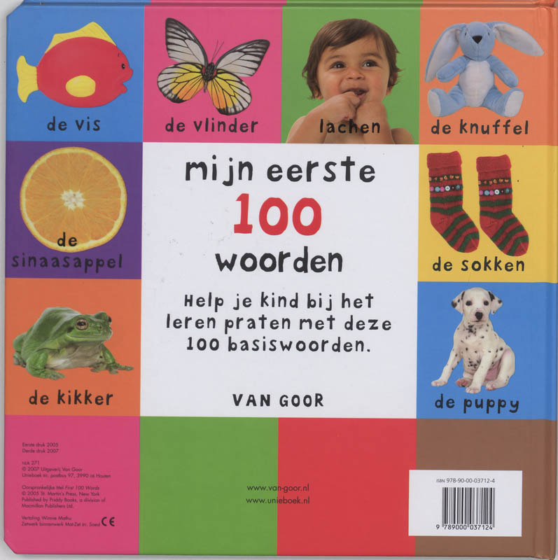 Mijn eerste 100 - Mijn eerste 100 woorden achterkant