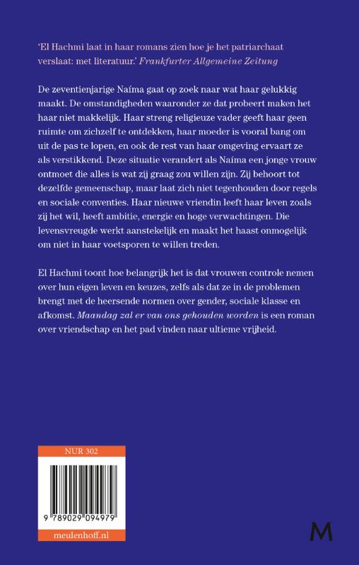 Maandag zal er van ons gehouden worden achterkant