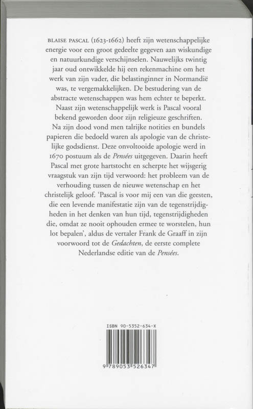 Gedachten achterkant