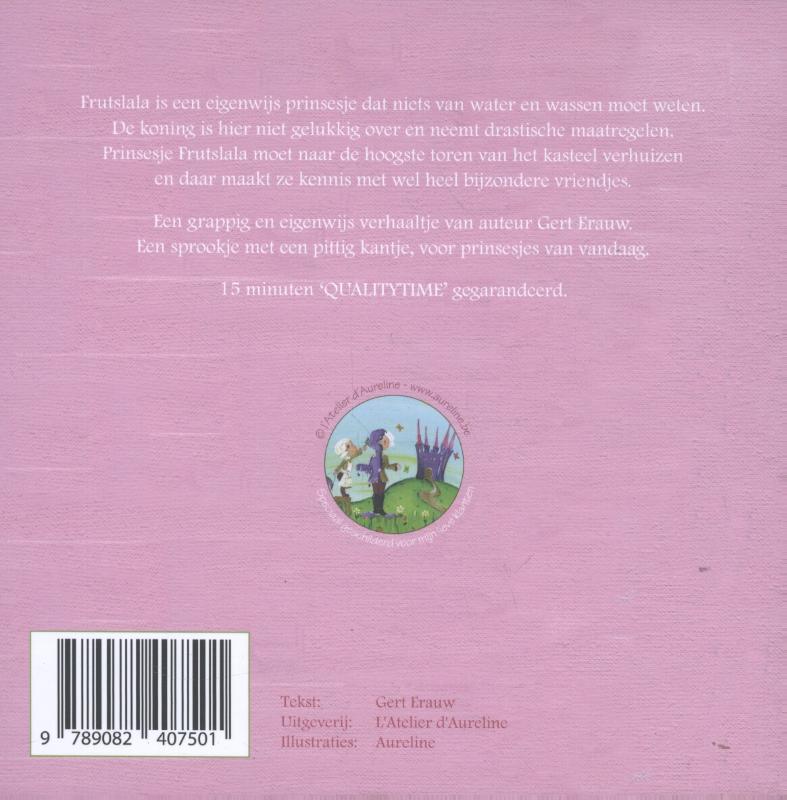 Prinses Frutslala in de wolken achterkant