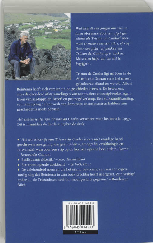 Waterhoentje Van Tristan Da Cunta achterkant