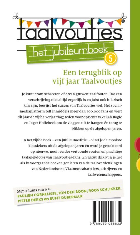 Taalvoutjes 5 Het jubileumboek achterkant