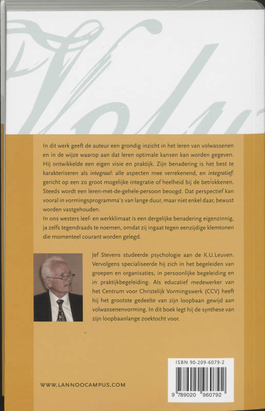 Volwassenenvorming achterkant