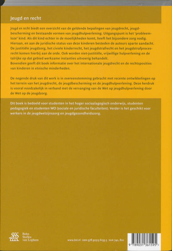 Jeugd en recht achterkant