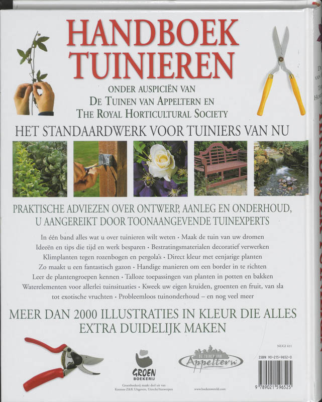 Handboek Tuinieren achterkant