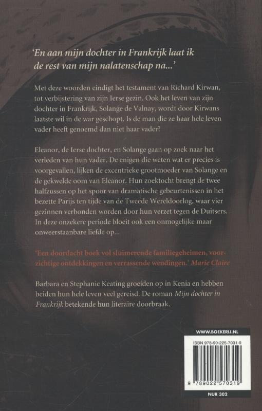 Mijn dochter in Frankrijk achterkant