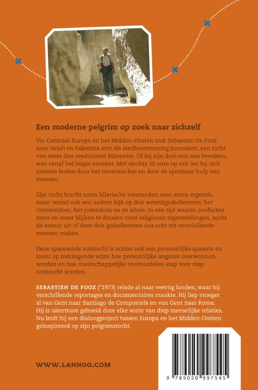 Te voet naar Jeruzalem achterkant