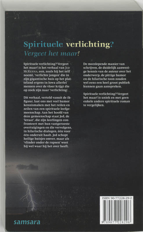 Spirituele Verlichting? Vergeet Het Maar achterkant