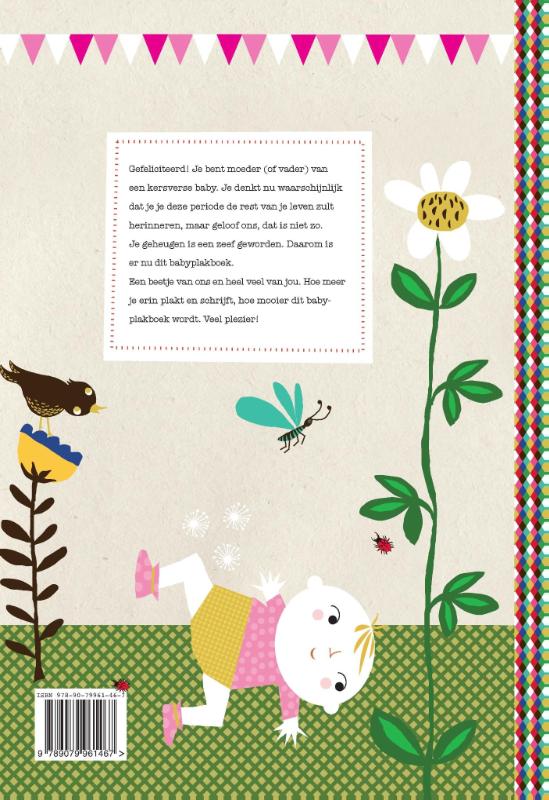 Baby plakboek achterkant