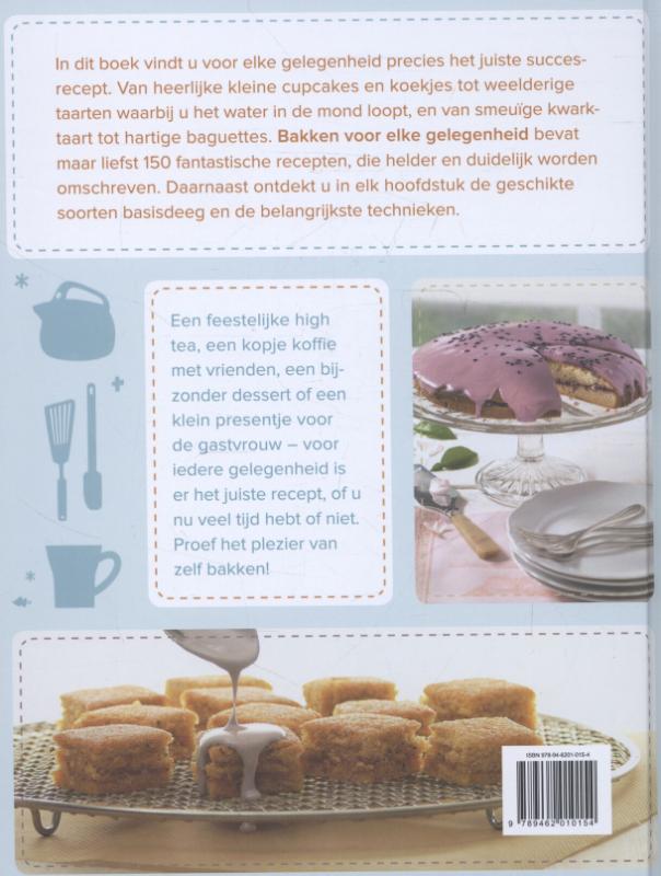 Bakken voor elke gelegenheid achterkant