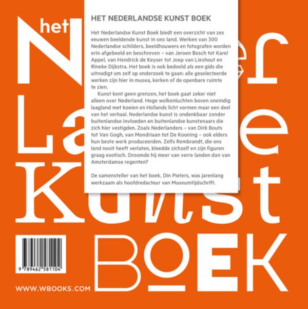 Het Nederlandse kunst boek achterkant