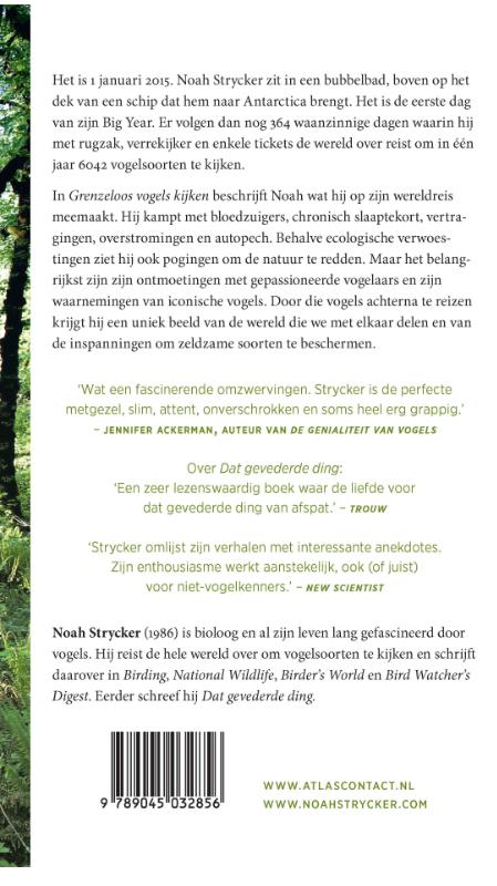 Grenzeloos vogels kijken achterkant